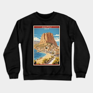 Anatoli Greece Vintage Tourism Travel Crewneck Sweatshirt